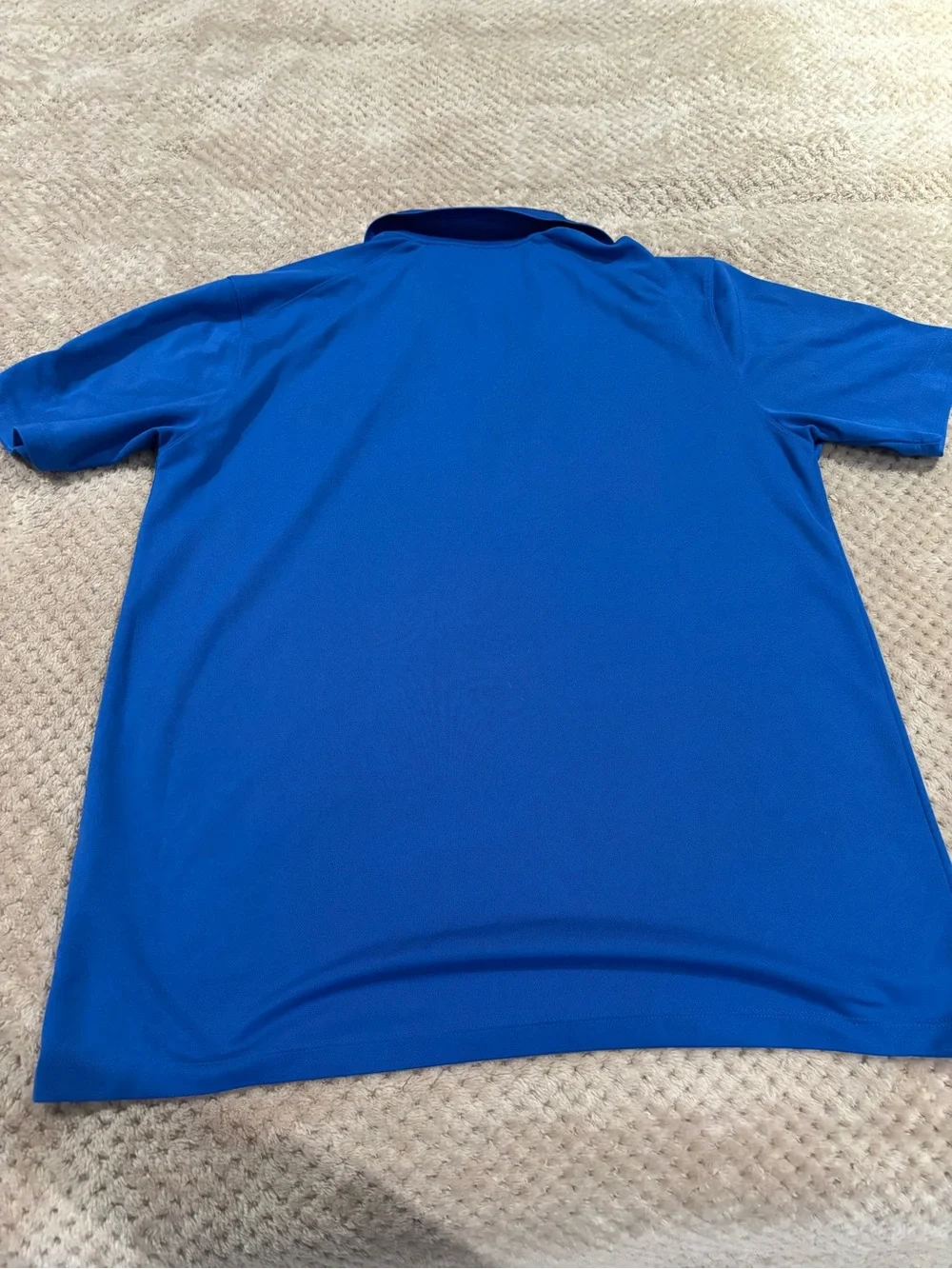 Nike Royal Blue Short Sleeve Polo with Embroidered Logo